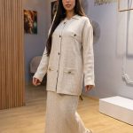 Ensemble Maille Crème Deux Pièces – Élégance Cosy et Confort Absolu