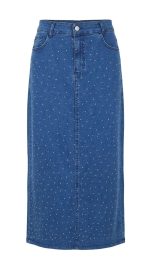 Jupe en Jean Longue à Strass – L'Atout Glamour de vos Ensembles