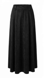 Jupe Longue Noire Fluide – L'Essentiel Élégant pour vos Ensembles