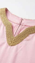 Ensemble Femme Traditionnel : Tunique Satinée et Pantalon Gandrisi | Orkidia Nador