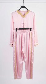 Ensemble Femme Traditionnel : Tunique Satinée et Pantalon Gandrisi | Orkidia Nador