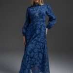 robe longue bleu royal