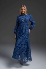 robe longue bleu royal
