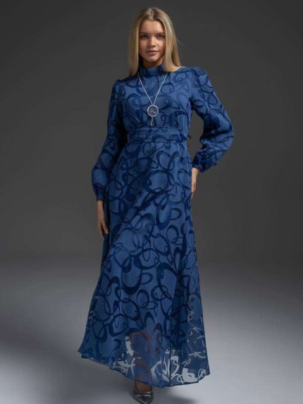 robe longue bleu royal