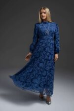 robe longue bleu royal