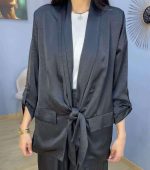Ensemble Noir Fluide Deux Pièces – Élégance Décontractée et Chic Absolu – Image 2