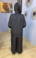 Ensemble Noir Fluide Deux Pièces – Élégance Décontractée et Chic Absolu – Image 4
