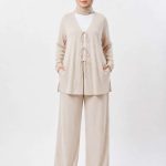 Ensemble Élégant Beige 3 Pièces - Chic & Confort