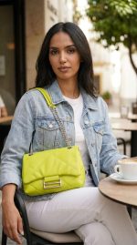 Sac Matelassé Vert Anis – Un Pop de Couleur Audacieux et Tendance