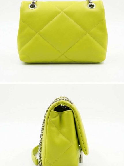 Sac Matelassé Vert Anis – Un Pop de Couleur Audacieux et Tendance