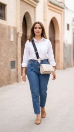 Sac Bandoulière Écru – Style Minimaliste et Sangle Large