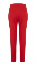 Élégance Écarlate : Pantalon Tailleur Rouge Intense – Image 2
