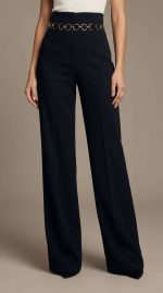 Élégance Noire : Pantalon à Chaîne Sophistiqué – Image 5