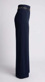 Élégance Noire : Pantalon à Chaîne Sophistiqué – Image 3