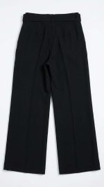Élégance Intemporelle : Pantalon Noir Ceinturé – Image 2