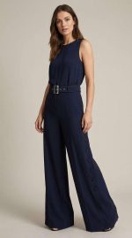 Élégance Structurée : Pantalon Noir Ceinture Marquée – Image 5
