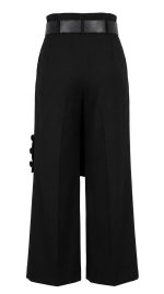Élégance Intemporelle : Pantalon Noir Ceinture R&M – Image 2