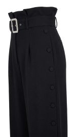 Élégance Intemporelle : Pantalon Noir Ceinture R&M – Image 3