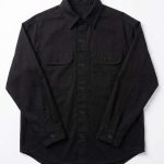 Chemise Urbaine Noire en Coton Structuré