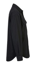 Chemise Urbaine Noire en Coton Structuré – Image 3