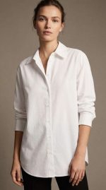 Chemise Blanche Croppée Élégante | Mode Femme Maroc | Orkidia Fashion – Image 5