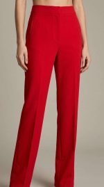 Élégance Rouge : Pantalon à Jambes Larges – Image 5