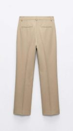 Élégance Décontractée : Pantalon Beige Coupe Large – Image 2
