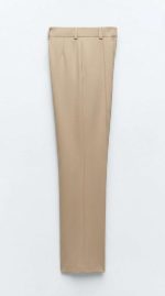 Élégance Décontractée : Pantalon Beige Coupe Large – Image 3
