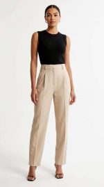 Pantalon Tailleur Beige Intemporel – Image 4
