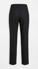 Élégance Décontractée : Pantalon Large en Tergal Noir – Image 2