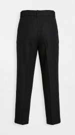 Élégance Intemporelle : Pantalon Noir Ceinturé – Image 2