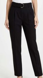 Élégance Intemporelle : Pantalon Noir Ceinturé – Image 4