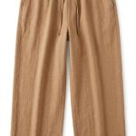 Élégance Lin : Pantalon Décontracté Chic