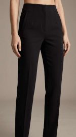 Élégance Intemporelle : Pantalon Noir Coupe Droite – Image 5