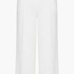 Élégance Croisée : Pantalon Blanc Structuré