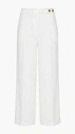 Élégance Croisée : Pantalon Blanc Structuré