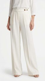 Élégance Croisée : Pantalon Blanc Structuré – Image 4