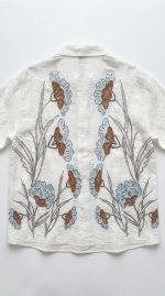 Chemise Orfée en Lin avec Broderies Florales et Sequins – Image 2