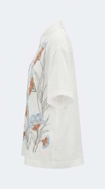 Chemise Orfée en Lin avec Broderies Florales et Sequins – Image 3
