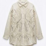 Chemise Bohème Brodée en Coton - Collection Orkidia