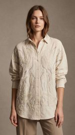 Chemise Bohème Brodée en Coton - Collection Orkidia – Image 5