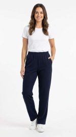 Élégance Intemporelle : Pantalon Bleu Marine – Image 4
