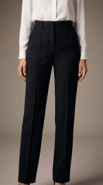 Élégance Intemporelle : Pantalon Tailleur Noir – Image 4