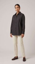 Chemise Oversize Noire Élégante | Orkidia Fashion – Image 7