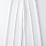 Élégance Ivoire : Pantalon Tailleur Évasé