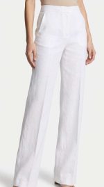 Élégance Ivoire : Pantalon Tailleur Évasé – Image 3