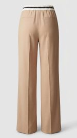 Élégance Confortable : Pantalon Beige à Taille Élastiquée – Image 2