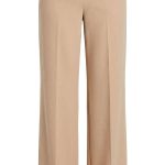 Élégance Confortable : Pantalon Beige à Taille Élastiquée