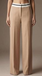 Élégance Confortable : Pantalon Beige à Taille Élastiquée – Image 5