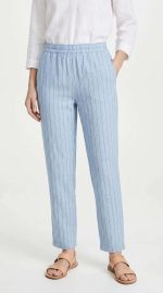 Élégance Riviera : Pantalon en Lin Rayé – Image 4